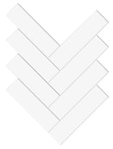 5x20 cm Super White Plain Glossy 1st Quality Ceramic