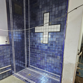 10x10 cm Terracotta Cobalt Handmade Decor