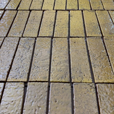 6.5x21.5 cm Terracotta Gold Handmade decor