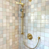 10x10 cm Terracotta Pearl White Janjanli Handmade Decor