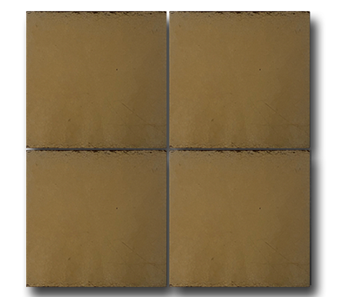 13x13 Plain Gold Cracked Glaze Handmade Ceramic