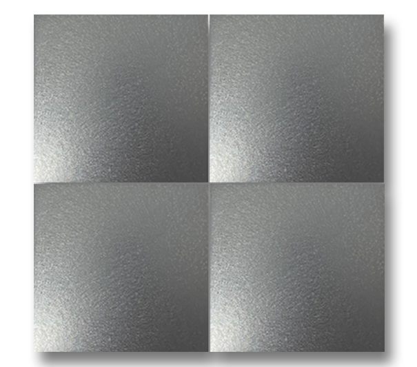13x13 Plain Metallic Gray Handmade Ceramic