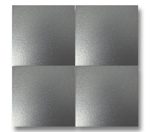13x13 Plain Metallic Gray Handmade Ceramic
