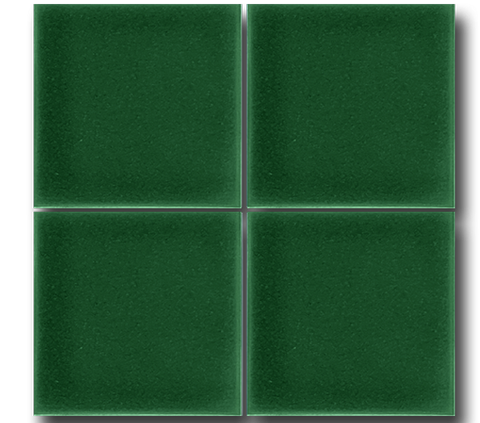 13x13 Plain Glossy Emerald Green Cracked Glaze Handmade Ceramic