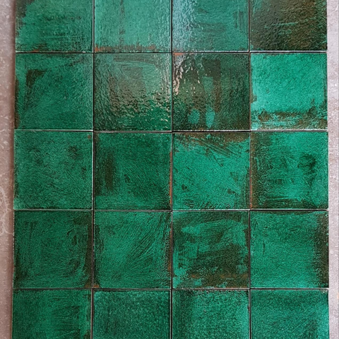 20x20 Cm Terracotta Moss Handmade Decor