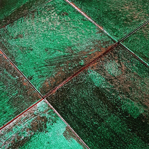 20x20 Cm Terracotta Moss Handmade Decor