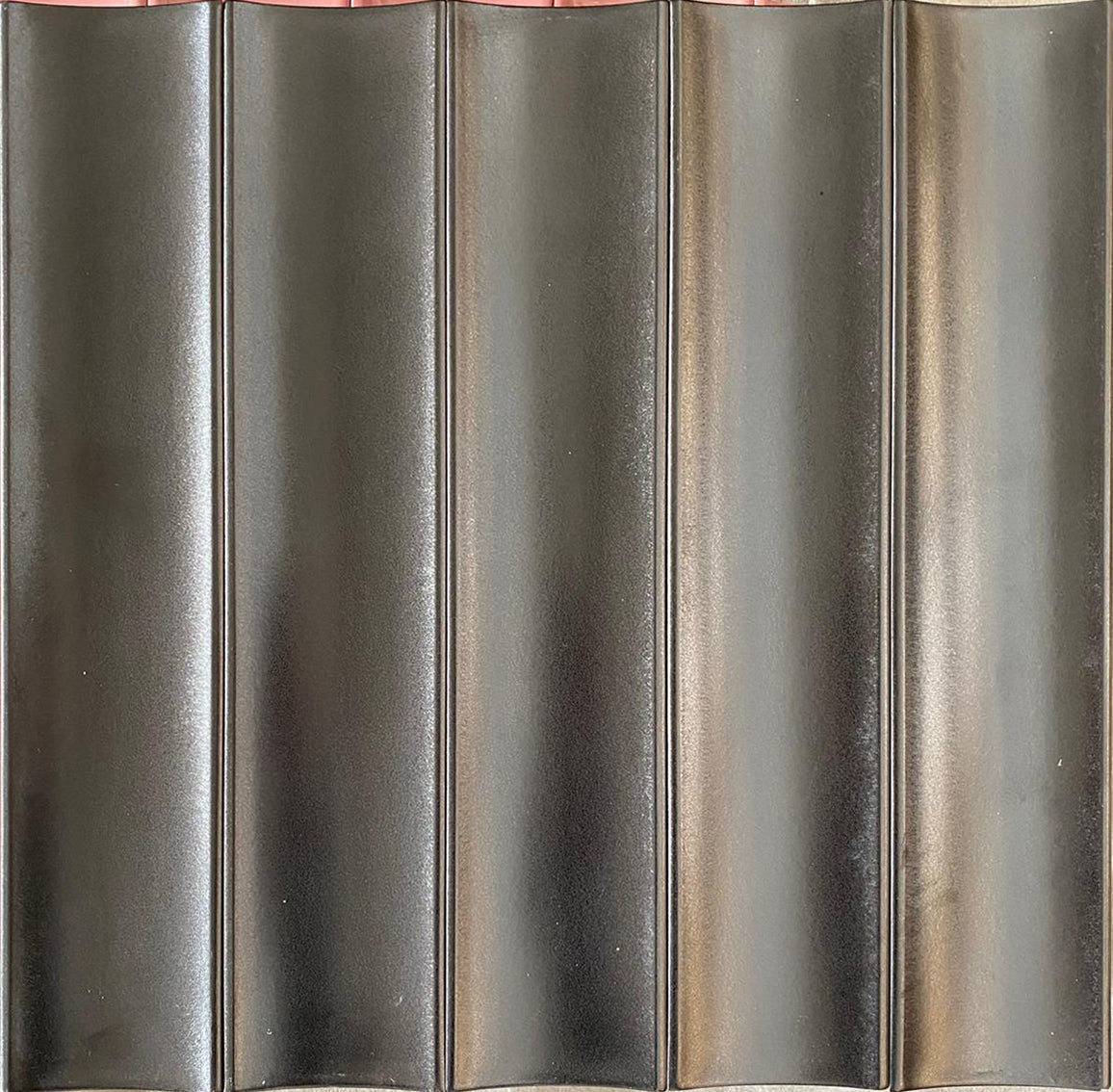 10x50 Bamboo Metallic Gray Handmade Ceramic