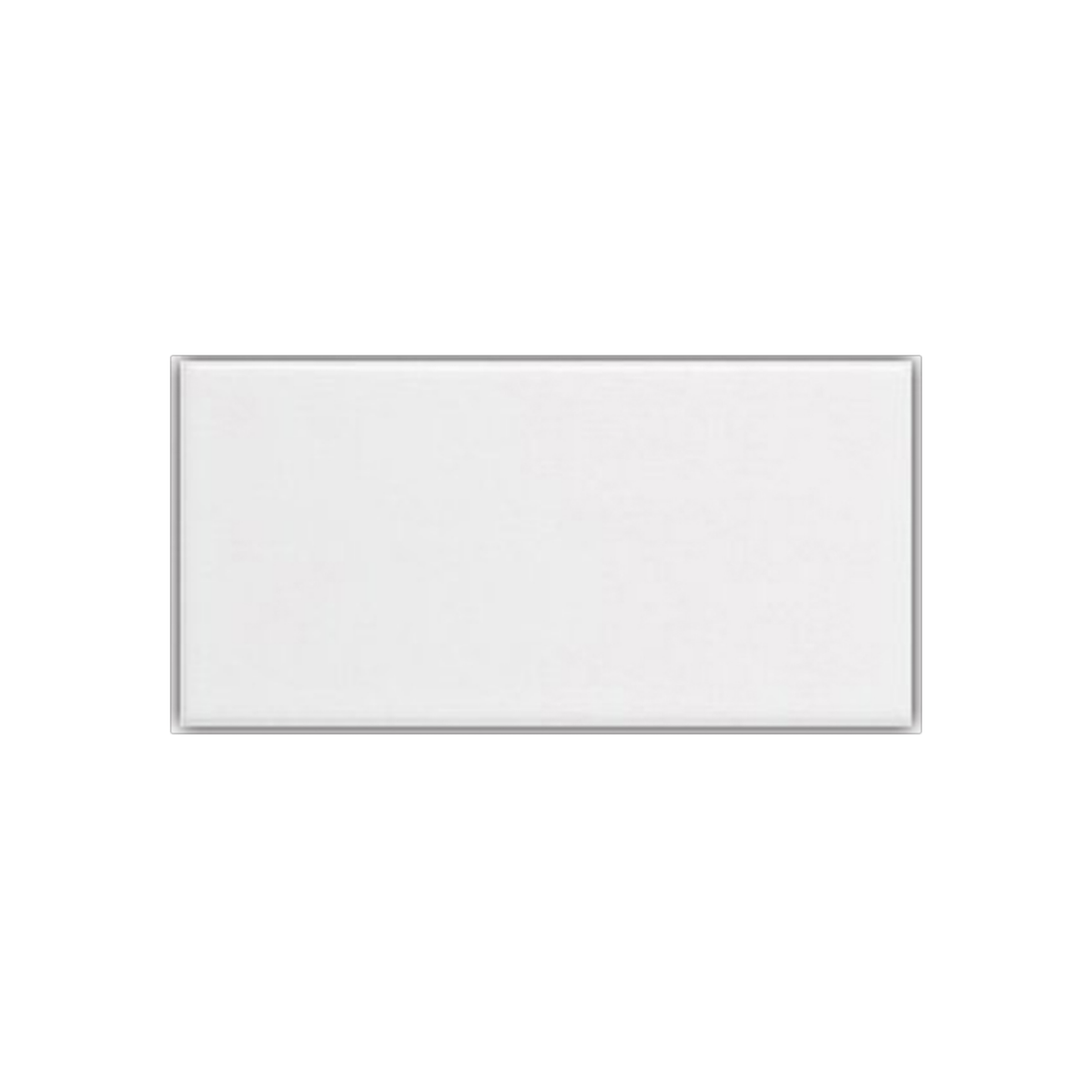 7.5x15 cm White Plain Glossy Wall Ceramic Export Quality
