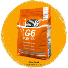 Ardex G6 Flex 1-6 Fleks Derz Dolgusu RAL 1003 Sinyal Sarısı 5 kg