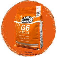 Ardex G6 Flex 1-6 Fleks Derz Dolgusu RAL 2009 Trafik Turuncusu 5 kg