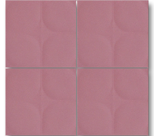 13x13 Defacto Parlak Pembe Çatlak Sır El Yapımı Seramik