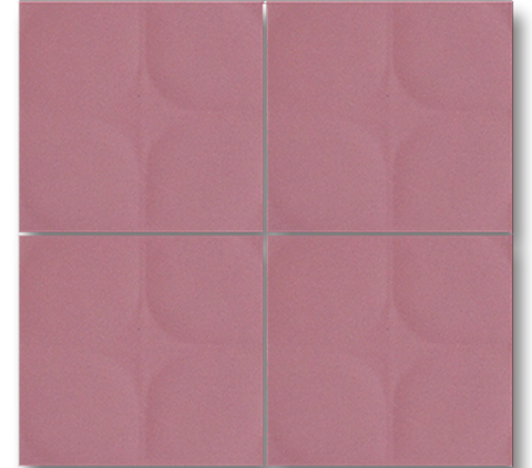 13x13 Defacto Parlak Pembe Çatlak Sır El Yapımı Seramik