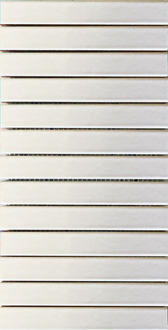 15.5 x 30.5 cm Stick Mosaic White Cracked Glaze Handmade Ceramic