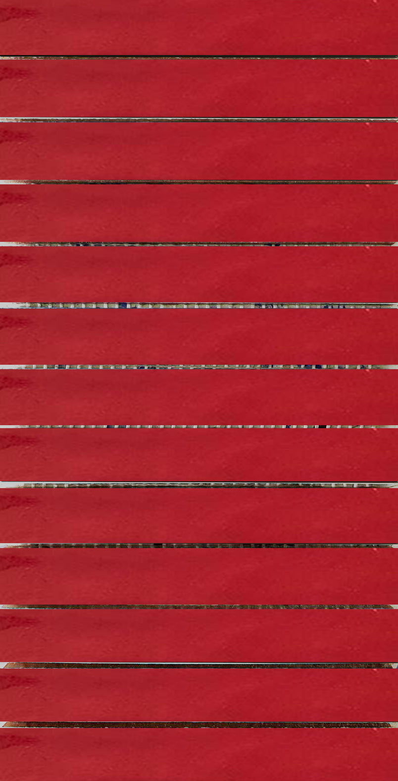 15,5 x 30,5 cm Stick Mozaik Kırmızı Çatlak Sır El Yapımı Seramik
